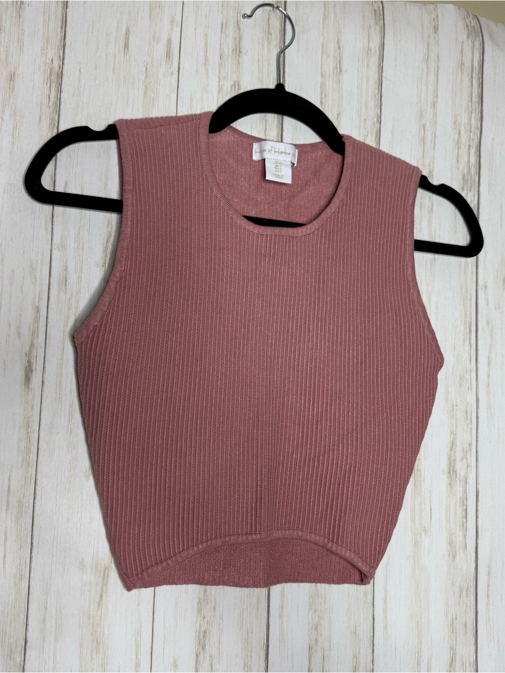 Revolve House of Harlow Ribbed Crop Top in Dusty Rose Small